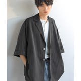 《JaVaジャバコラボ》主役級!アンティーク釦使いストライプ柄ヘリンボン生地シャ… | Classical Elf Men | 詳細画像3