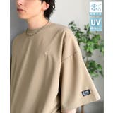 グレイッシュベージュ | 《JaVaジャバコラボ》【接触冷感 UVカット機能付き】シャリ生地で夏も快適!胸… | Classical Elf Men