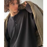 チャコールグレー | 《JaVaコラボ》ラフに着るほど、サマになる。ダンボール素材ヘンリーネックTシャ… | Classical Elf Men