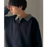《JaVaジャバコラボ》襟元で差をつける、大人の装い。ミラノリブ配色ニットポロシ… | Classical Elf Men | 詳細画像17 