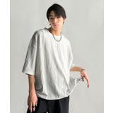 ホワイト | 《JaVaジャバコラボ》ドロスト付リンクスジャカードオーバーサイズTシャツ | Classical Elf Men
