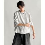 《JaVaジャバコラボ》ドロスト付リンクスジャカードオーバーサイズTシャツ | Classical Elf Men | 詳細画像10