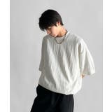 《JaVaジャバコラボ》ドロスト付リンクスジャカードオーバーサイズTシャツ | Classical Elf Men | 詳細画像11