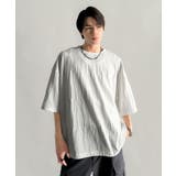 《JaVaジャバコラボ》ドロスト付リンクスジャカードオーバーサイズTシャツ | Classical Elf Men | 詳細画像2
