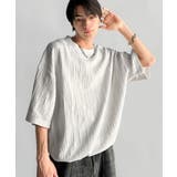 《JaVaジャバコラボ》ドロスト付リンクスジャカードオーバーサイズTシャツ | Classical Elf Men | 詳細画像4