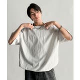 《JaVaジャバコラボ》ドロスト付リンクスジャカードオーバーサイズTシャツ | Classical Elf Men | 詳細画像5