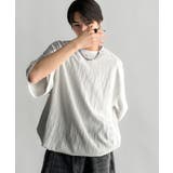 《JaVaジャバコラボ》ドロスト付リンクスジャカードオーバーサイズTシャツ | Classical Elf Men | 詳細画像7