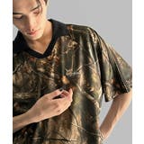 ブラウン | 《JaVaジャバコラボ》ラインストーン使い総柄ゲーム半袖Tシャツ | Classical Elf Men