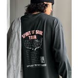 チャコールグレー | 《JaVaジャバコラボ》「前後抜かりなし。」綿100%レコード盤レトロツアーロゴ… | Classical Elf Men