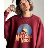 レッド | 《JaVaジャバコラボ》裏起毛レコード盤レトロツアーロゴトレーナー | Classical Elf Men