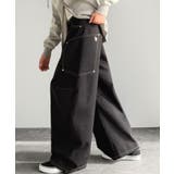 ブラック | 《JaVaジャバコラボ》BIGポケットの存在感。ワイドバルーンカーブデニムパンツ | Classical Elf Men