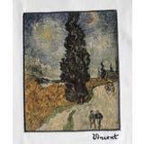 《ゴッホ絵画グラフィック》ステッチ刺繍MIXデザイン 高機能半袖Tシャツ【接触冷… | Classical Elf Men | 詳細画像15