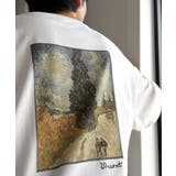 《ゴッホ絵画グラフィック》ステッチ刺繍MIXデザイン 高機能半袖Tシャツ【接触冷… | Classical Elf Men | 詳細画像17