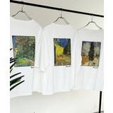 《ゴッホ絵画グラフィック》ステッチ刺繍MIXデザイン 高機能半袖Tシャツ【接触冷… | Classical Elf Men | 詳細画像2