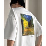 《ゴッホ絵画グラフィック》ステッチ刺繍MIXデザイン 高機能半袖Tシャツ【接触冷… | Classical Elf Men | 詳細画像5