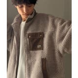 グレイッシュベージュ | 《JaVaジャバコラボ》コーデュロイ異素材配色使い 裾ドローコード付き ボアブル… | Classical Elf Men