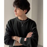 《JaVaジャバコラボ》気取らないのに、なぜか洒落てる。配色ステッチ使いスウェッ… | Classical Elf Men | 詳細画像8