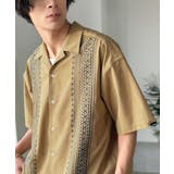 《JaVaジャバコラボ》周りと差がつく総刺繍！リラックスシルエット 清涼リネンラ… | Classical Elf Men | 詳細画像13 