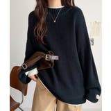 《JaVaジャバ コラボ》ゆるニットであざと感。重ね着風ローゲージビッグシルエッ… | Classical Elf  | 詳細画像16 