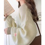 《JaVaジャバ コラボ》ゆるニットであざと感。重ね着風ローゲージビッグシルエッ… | Classical Elf  | 詳細画像4 