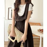 ブラウン | 《JaVaジャバコラボ》前後で印象チェンジ♪前後2wayUネックツータックイージ… | Classical Elf