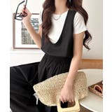 《JaVaジャバコラボ》前後で印象チェンジ♪前後2wayUネックツータックイージ… | Classical Elf | 詳細画像2