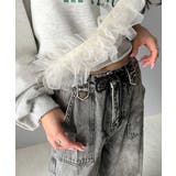 《Javaジャバコラボ》旬なこなれ感。ヴィンテージ加工裾ドロストワイドデニム | Classical Elf | 詳細画像9