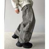 《Javaジャバコラボ》旬なこなれ感。ヴィンテージ加工裾ドロストワイドデニム | Classical Elf | 詳細画像11