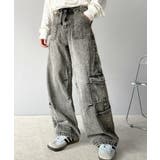 《Javaジャバコラボ》旬なこなれ感。ヴィンテージ加工裾ドロストワイドデニム | Classical Elf | 詳細画像12