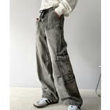 《Javaジャバコラボ》旬なこなれ感。ヴィンテージ加工裾ドロストワイドデニム | Classical Elf | 詳細画像14