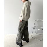 《Javaジャバコラボ》旬なこなれ感。ヴィンテージ加工裾ドロストワイドデニム | Classical Elf | 詳細画像16