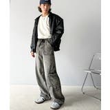 《Javaジャバコラボ》旬なこなれ感。ヴィンテージ加工裾ドロストワイドデニム | Classical Elf | 詳細画像17