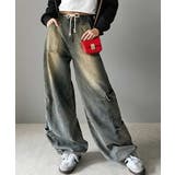 《Javaジャバコラボ》旬なこなれ感。ヴィンテージ加工裾ドロストワイドデニム | Classical Elf | 詳細画像18