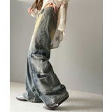 《Javaジャバコラボ》旬なこなれ感。ヴィンテージ加工裾ドロストワイドデニム | Classical Elf | 詳細画像20