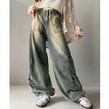 《Javaジャバコラボ》旬なこなれ感。ヴィンテージ加工裾ドロストワイドデニム | Classical Elf | 詳細画像21