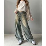 《Javaジャバコラボ》旬なこなれ感。ヴィンテージ加工裾ドロストワイドデニム | Classical Elf | 詳細画像23