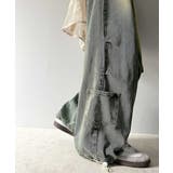 《Javaジャバコラボ》旬なこなれ感。ヴィンテージ加工裾ドロストワイドデニム | Classical Elf | 詳細画像25