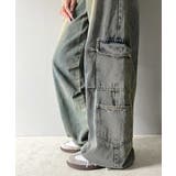 《Javaジャバコラボ》旬なこなれ感。ヴィンテージ加工裾ドロストワイドデニム | Classical Elf | 詳細画像26