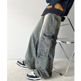 《Javaジャバコラボ》旬なこなれ感。ヴィンテージ加工裾ドロストワイドデニム | Classical Elf | 詳細画像31