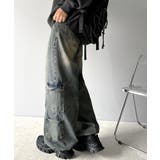 《Javaジャバコラボ》旬なこなれ感。ヴィンテージ加工裾ドロストワイドデニム | Classical Elf | 詳細画像35