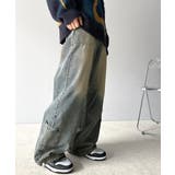 《Javaジャバコラボ》旬なこなれ感。ヴィンテージ加工裾ドロストワイドデニム | Classical Elf | 詳細画像36