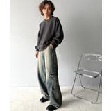 《Javaジャバコラボ》旬なこなれ感。ヴィンテージ加工裾ドロストワイドデニム | Classical Elf | 詳細画像38