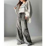 《Javaジャバコラボ》旬なこなれ感。ヴィンテージ加工裾ドロストワイドデニム | Classical Elf | 詳細画像3