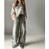 《Javaジャバコラボ》旬なこなれ感。ヴィンテージ加工裾ドロストワイドデニム | Classical Elf | 詳細画像5