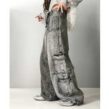 《Javaジャバコラボ》旬なこなれ感。ヴィンテージ加工裾ドロストワイドデニム | Classical Elf | 詳細画像7