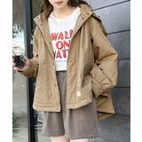 おめかし感100%。中綿入りラウンドヘムフレアマウンテンパーカー | Classical Elf | 詳細画像1