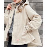 おめかし感100%。中綿入りラウンドヘムフレアマウンテンパーカー | Classical Elf | 詳細画像18