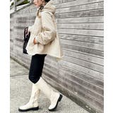 おめかし感100%。中綿入りラウンドヘムフレアマウンテンパーカー | Classical Elf | 詳細画像19