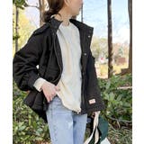 おめかし感100%。中綿入りラウンドヘムフレアマウンテンパーカー | Classical Elf | 詳細画像3