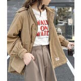 おめかし感100%。中綿入りラウンドヘムフレアマウンテンパーカー | Classical Elf | 詳細画像4